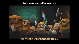 FRENCH LESSON - learn french with a movie : Despicable Me ( french + english sub ) part2