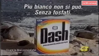 SPOT DASH DETERSIVO PIU BIANCO NON SI PUO 1988 THE 80s DATABASE