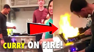 Cooking with Stephen Curry Family! (Bananas Foster)