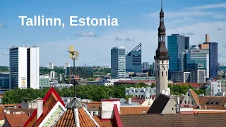 Tallinn, Estonia - June 2022  (4K video)