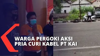 Berkat Laporan Warga, Pria Pencuri Kabel Milik PT KAI Senilai Rp 30 Juta Ditangkap!