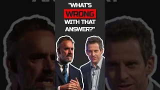 ALMOST CERTAINLY NOT 🚫- Sam Harris CONFRONTS Jordan Peterson on Religion #jordanpeterson #shorts