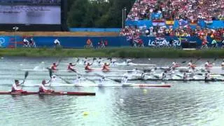 Hungary beat Germany Women's Canoeing K4 500m Gold Medal 2012 London Olympics