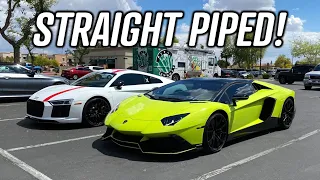 INSANE Lamborghini Aventador Exhaust! (And a Batman Golf Cart)