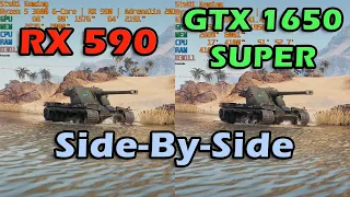 GTX 1650 SUPER vs. RX 590 Compared