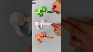 Republic day paper Craft idea #artideas 🧡🤍💚  #republicday2023 #short #diy #crafts #shortvideo