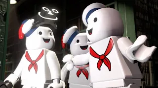 LEGO Stay Puft Marshmallow Man Become The Ghostbusters & Defeat Stay Puft Marshmallow Man  1984 MODS