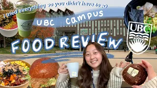 TRYING THE BEST FOOD ON UBC CAMPUS ~ college food review + places to buy lunch