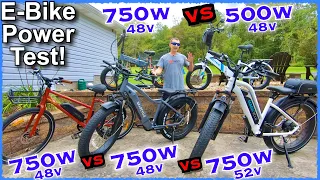 750W E-Bike Head to Head Showdown~Which Electric Bike has the most Power? + Lectric 2.0