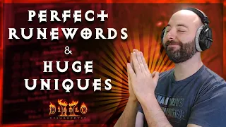 PERFECT RUNE WORDS & AMAZING UNIQUE ROLLS, CRAZY RNG!!! Diablo 2 Resurrected