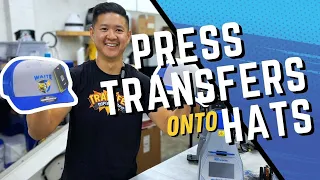 How To Apply DTF Direct To Film Transfers on Decky Trucker Hats | Printing Full Color Graphics Caps