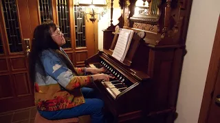 The Lord's Prayer played on an 1864 Vintage, "Chicago Cottage" pump organ in perfect mint condition!