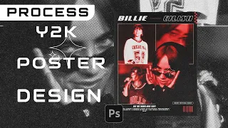 Billie Eilish Y2K Poster Design Style - Photoshop Tutorial
