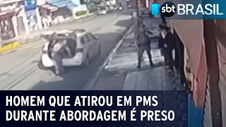 Homem que atirou em PMs durante abordagem é preso | SBT Brasil (02/06/23)