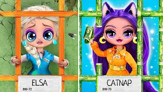 Spłukana Elsa i Bogata CatNap w Więzieniu / 31 Trików Dla LOL OMG