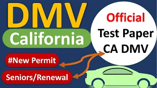 DMV Written Test 2023: California Part 7 | New Permit, Seniors & Renewal Practice Test