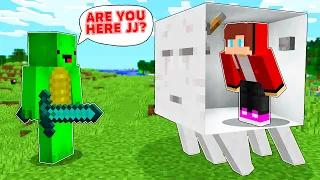 JJ and Mikey Ghost Transform Prank Challenge - Maizen Parody Video in Minecraft