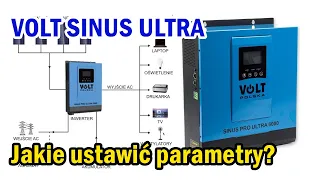 Ustawienia Inwertera solarnego VOLT SINUS ULTRA 6000 OFF GRID, fotowoltaika, magazyn energii, foto