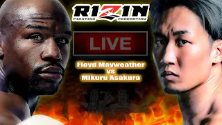 🔴 Super RIZIN Floyd Mayweather vs Mikuru Asakura LIVE BOXING & KICKBOXING FIGHT REACTION!