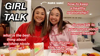GIRL TALK with mama laeno! ✿╹◡╹ answering questions & eating desserts