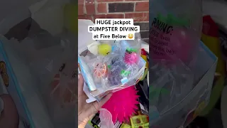 Five below mystery bags found while dumpster diving.. #dumpster #dumpsterdiving #insane