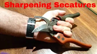 Sharpening Secateurs