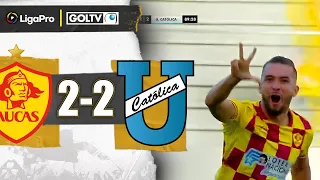 AUCAS lo empató en el ÚLTIMO SUSPIRO | Aucas 2-2 U. Católica | LigaPro 2024