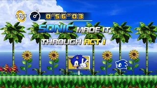 Sonic 4 | Splash Hill Zone Act 1 in under 1 minute