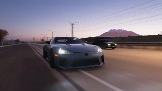 Forza Horizon 5 Gameplay Clips|1350hp Lexus LFA|Acceleration on highway
