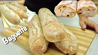 BAGUETTE 🥖 CRISPY BREAD full of Bubbles 🥖 recipe by Everyone at the table