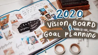 new year bullet journal ideas! (2020 vision board & goal planning)