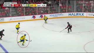 Jonathan Lekkerimäki catch-and-release shot vs Canada (Milic save)