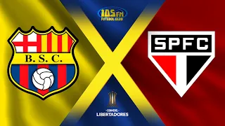 BARCELONA X SÃO PAULO | AO VIVO COM IMAGENS | LIBERTADORES - 25/04/2024