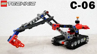 C-MODEL for LEGO Technic 42148 set: Tracked Excavator review and building instructions 2023