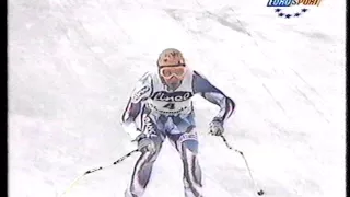 Kjetil-Andre Aamodt wins downhill (Chamonix 1994)