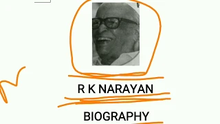 R K NARAYAN || BIOGRAPHY || INDIAN ENGLISH WRITER || DESCRIBED IN HINDI