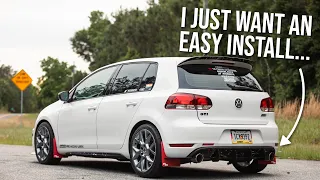 I BREAK EVERYTHING! | CTS Turbo Downpipe Install | Elsa The GTI