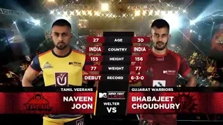 Tamil Veerans Vs Gujarat Warriors | MTV Super Fight League | Naveen Joon Vs Bhabajeet Choudhury