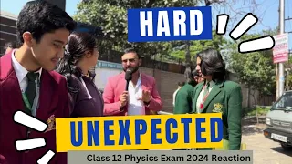 Class 12 Physics Paper Hard To Moderate | Students Reactions 02 | Anurag Tyagi