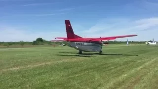 Cessna P210N Takeoff at 2016 Texas STOL Roundup