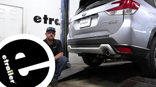 etrailer Class III Trailer Hitch Installation - 2019 Subaru Forester