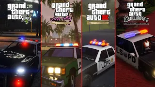 GTA 5 VS GTA Trilogy Definitive - POLICE CAR SIRENS (Comparison)