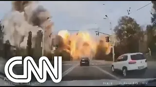 Imagens mostram explosões em cidade ucraniana | CNN 360º