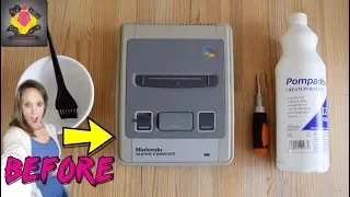 SNES/Super Famicom Console De Yellowing Tutorial  BEST METHOD | Before and After | TheGebs24