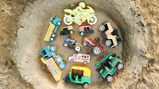 Parking Toys In Water And Basket Toy | JCB | Mahindra | Dumpar | Car | Tractor | Parth Kids