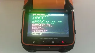 AI-9 fiber splicer Self-checking (self test result) for Diagnose hardware