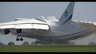 4Kᵁᴴᴰ GIANT ANTONOV AN-225 "Mriya" - Amazing Takeoff & Demo of Maneuverability