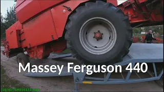 Massey Ferguson 440 з Костополя в с. Червоне Житомирської обл. Розвантаження вночі