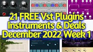 21 New FREE VST Plugins, Vst Instruments, Sample Packs & Holiday Deals - December 2022 Week 1