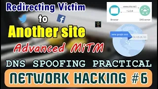 [HINDI] Spoofing DNS Servers | Redirecting Victim to Other Sites | DNS Spoofing Practical